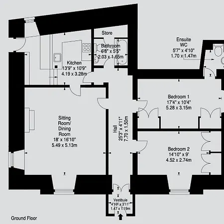 Spacious 2-bedroom In Spylaw Park Edynburg