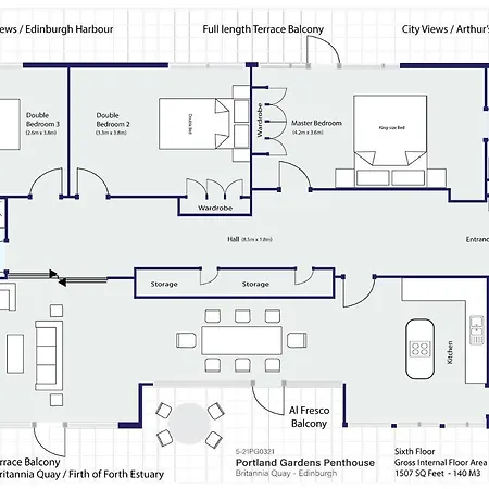 Britannia Penthouse * Edinburgh