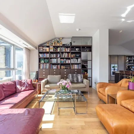 公寓 Joivy Beautiful Penthouse With Terrace & Jacuzzi 爱丁堡