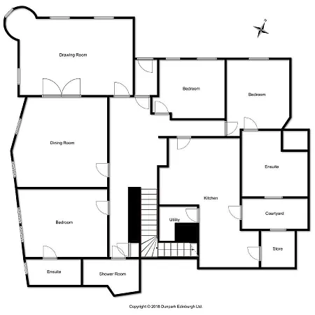 Elegant 3-bedroom Ramsay Garden In Centre *