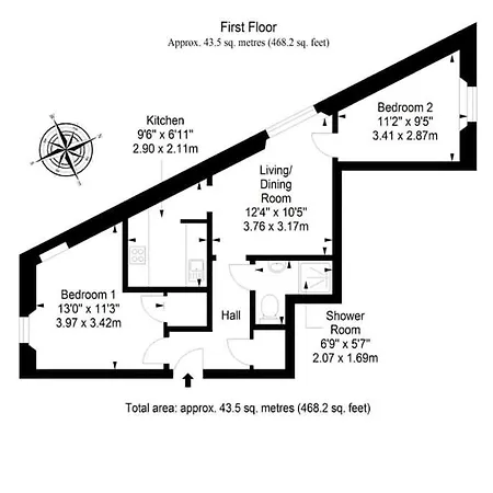 City Centre Modern Flat For 2 Adults And 1 Child 公寓 *