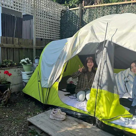 2 Tent In The Garden & 2 Single Guest Beds In The House *