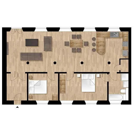 100m² Loft, Fabulous Leith Shore Area For Up To 6 Apartment *