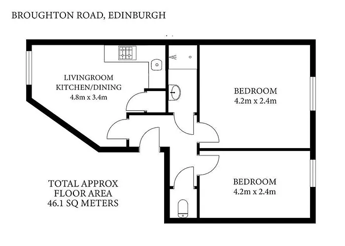 Apartment Cosy & Broughton 2br Near Centre Edinburgh