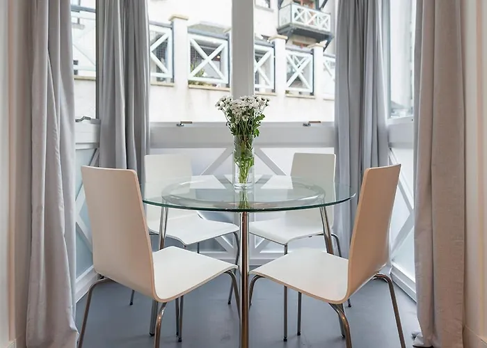 - - With Balcony And Free, Secure Garage Parking Appartement *