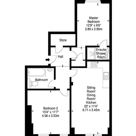 Modern 2bed 2bath In Leith