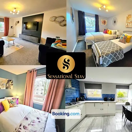 Lovely 3 Bedroom By Sensational Short Lets & Service With 6 Beds 公寓 *
