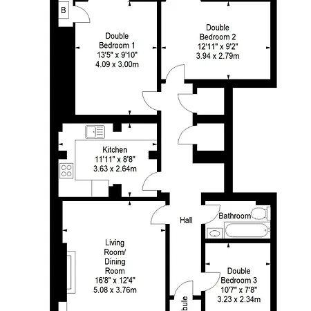 Beautiful Ground Floor Flat Near Haymarket *