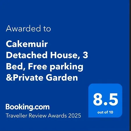 Cakemuir Detached House, 3 Bed, Free Parking &private Garden * Edynburg