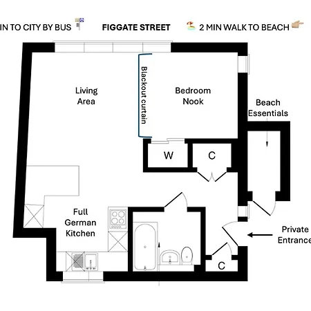 Apartment Modern Tranquil Retreat - Warm With Fast Links To Centre Edinburgh