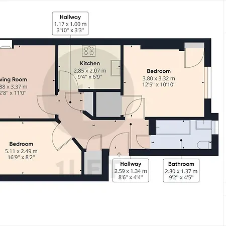 Roseburn Place With 2 Spacious Double Bedrooms