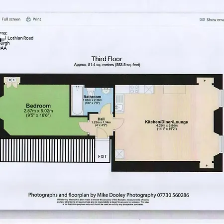 Lägenhet One Bedroom Behind Castle On The 3rd Floor Edinburg