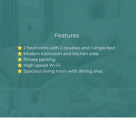 Stunning 2 Bdr Near Sleeps 5 Free Parking Lägenhet