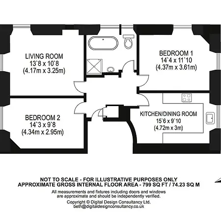Apartment The Raeburn Place Edinburgh