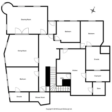 3 Bed Apt In Historic Ramsay Garden