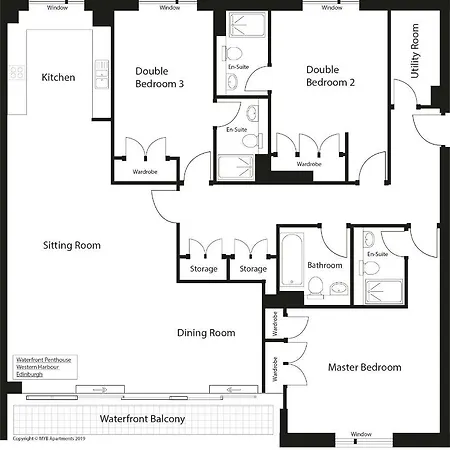 Penthouse Western Harbour Apartamento Edimburgo