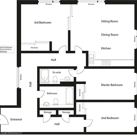 Lägenhet Stylish Penthouse