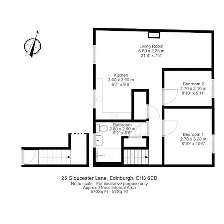 The Gloucester Lane شقة إدنبرة