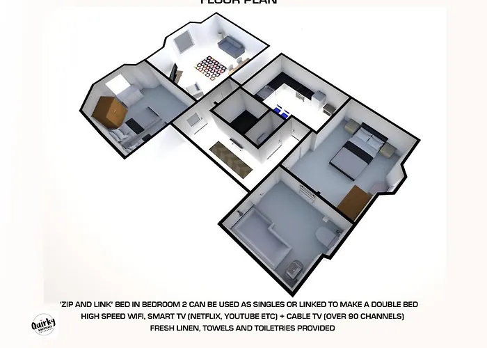 Modern Sleeps 6 Lejlighed Edinburgh