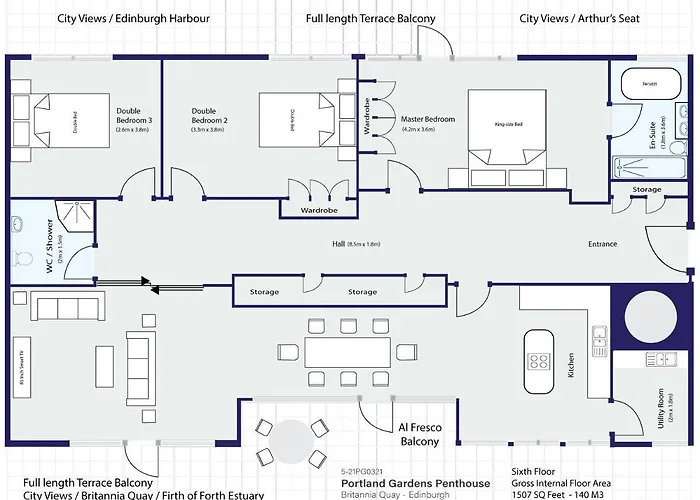 Britannia Penthouse * Edinburgh