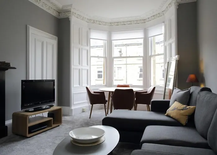 아파트 Stylish 2 Bedroom Bruntsfield In *