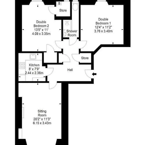 דירה Cosy 2 Bedroom Flat In *