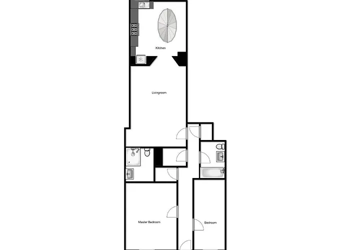 Lejlighed Centre New Town 2 Bedroom Flat *