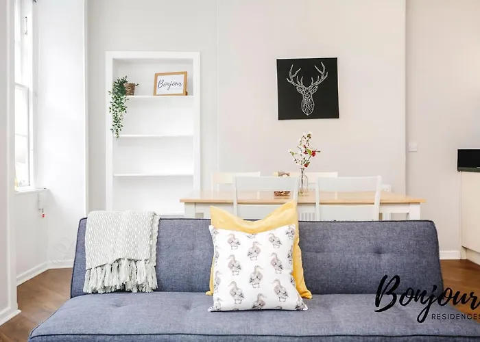 Bright New Town 2br-1ba, 1 Min To George St By Bonjour Residences إدنبرة