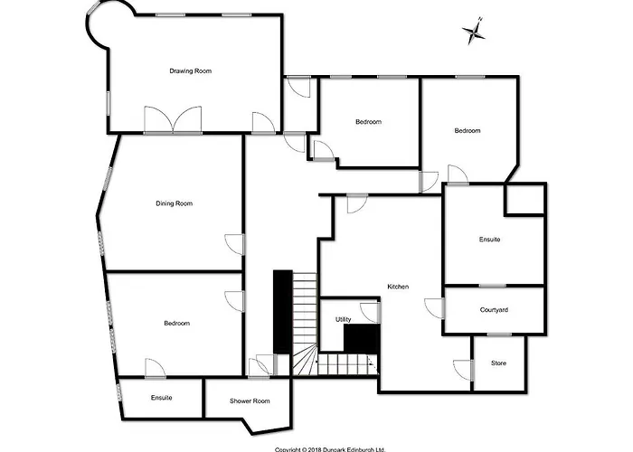 Elegant 3-bedroom Ramsay Garden In Centre *