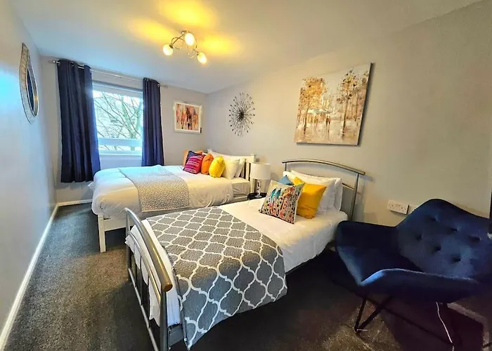 Διαμέρισμα Lovely 3 Bedroom By Sensational Short Lets & Service With 6 Beds *