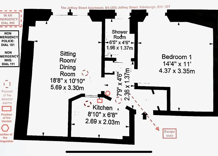 דירה The Jeffrey Street אדינבורו