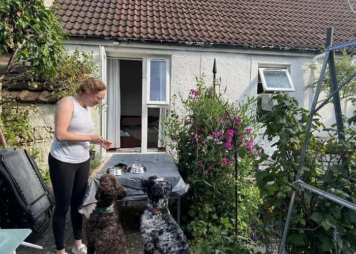 לינה וארוחת בוקר Cosy Cottage For Share , Private Double Room, Wifi, Parking, Garden אדינבורו