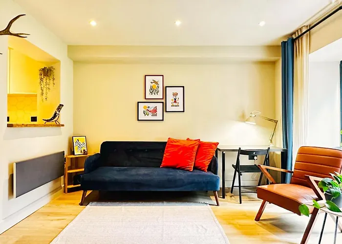 Apartamento Stylish Loft With Patio Near Royal Mile Fits 4 Edimburgo
