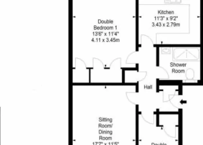 Apartment Tranquil 2 Bed Flat, Free Parking, Near Murrayfield & Centre Edinburgh