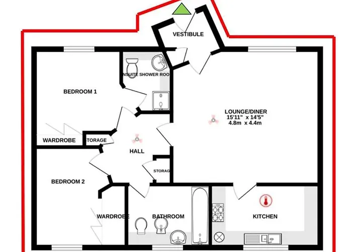 Fettes - Homely 2bd In Quiet Development Edinburgh