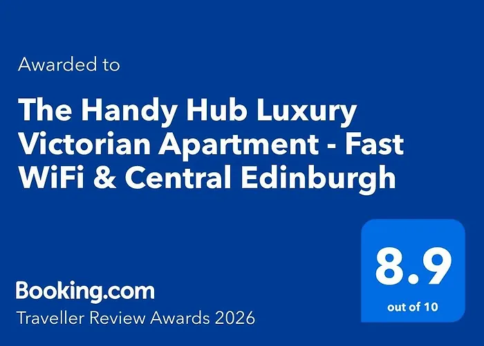 The Handy Hub Luxury Victorian - Fast Wifi & Lejlighed Edinburgh