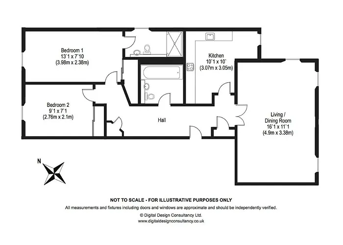 Lejlighed The Botanist Old Town 2 Bedroom Lift Parking *