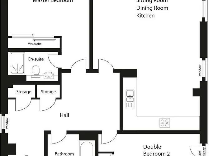 Apartment Stylish Garden View *