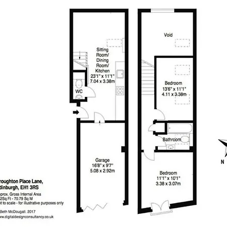 Apartamento The Broughton Mews *