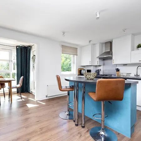 Joivy Modern 2 Bed Flat Near Murrayfield Stadium 公寓 爱丁堡