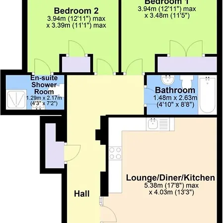 Apartment Lovely & Peaceful 2 Bedroom With En-suite, Leith, *