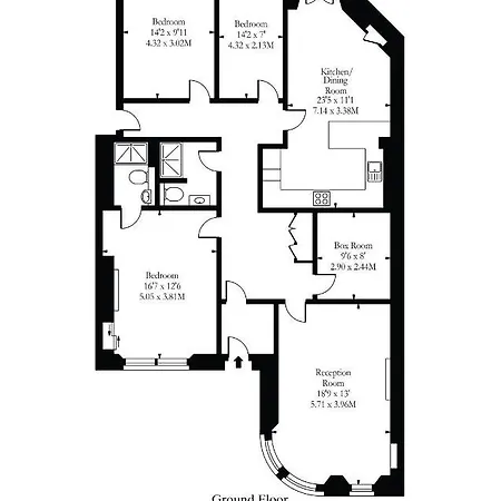 Stylish 3-bedroom Getaway Апартаменты