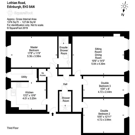 Daire Elegant 3bdroom/2bathroom Lothian Rd Edinburgh