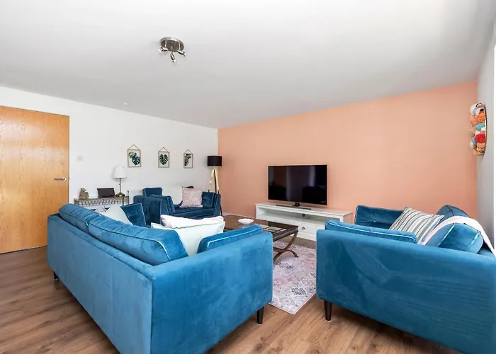 Joivy Modern 2 Bed Flat Near Murrayfield Stadium アパート エディンバラ
