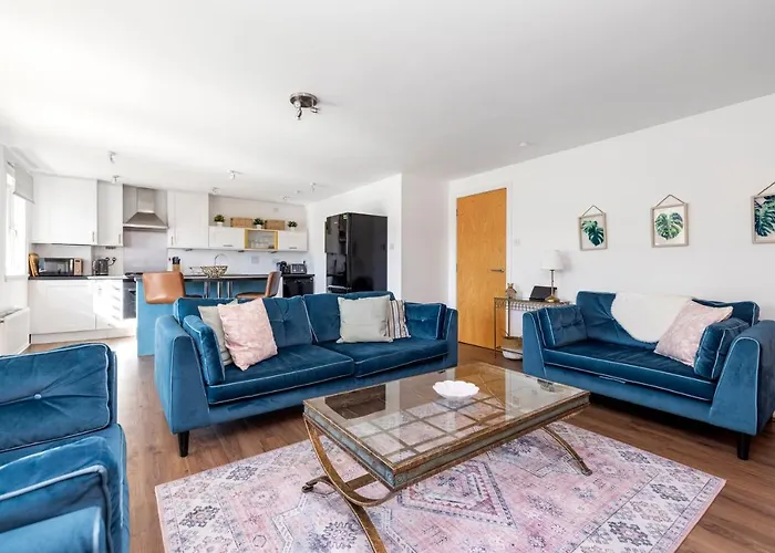 Joivy Modern 2 Bed Flat Near Murrayfield Stadium アパート *