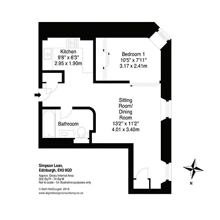 The Quartermile Meadows View * 에든버러