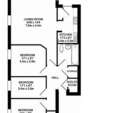 The Malt Kiln Old Town 3 Bedroom 公寓 爱丁堡