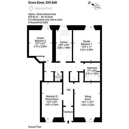 Lejlighed 3 Bedrooms Flat In New Town , Lothian Road Edinburgh
