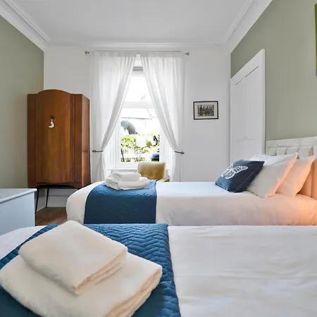 公寓 Cozy With Character Vibrant Style Flat At Leith Links Park *