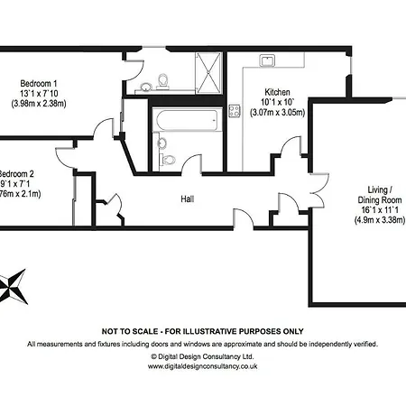 Apartmán The Botanist Old Town 2 Bedroom Lift Parking *
